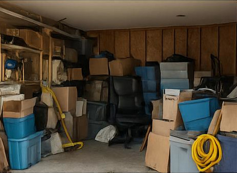 Residential garage cleanout after photo